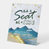 Goldberg-Hochzeitszeichen für Wasserfarben Sockelschild (Vorderseite)