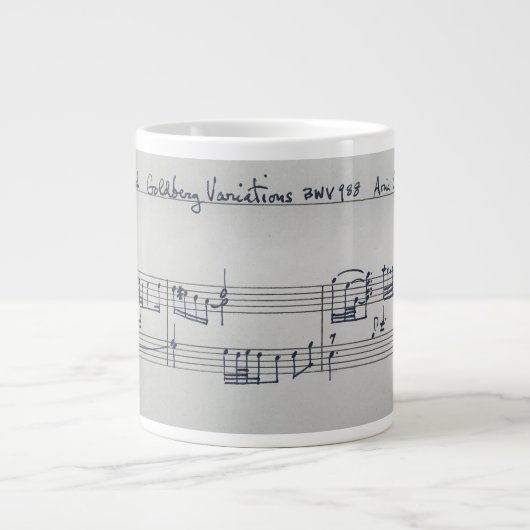 Goldberg Variations-Tasse Jumbo-Tasse (Vorderseite)