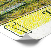 Goldbergbau im Bundesstaat Kalifornien Poster (Ecke)