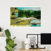 Goldbergbau im Bundesstaat Kalifornien Poster (Heimbüro)