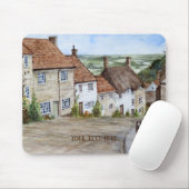 Goldberge, Shaftesbury, Aquarellmalerei Mousepad (Mit Mouse)