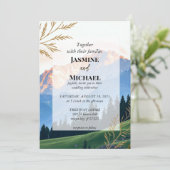 Goldberglandschaft Einladung (Stehend Vorderseite)