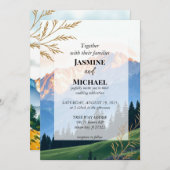 Goldberglandschaft Einladung (Vorne/Hinten)