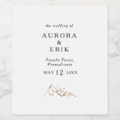 Goldbergweinmarke Weinetikett (Einzelnes Label)