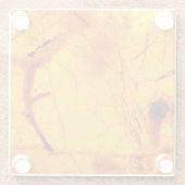 Goldbernstein-Stein Glasuntersetzer (Rückseite)