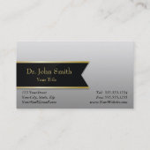 Goldberuflicher medizinischer Caduceus - Visitenkarte (Rückseite)