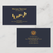 Goldbestand-Austausch-aufwärts Visitenkarte (Vorne/Hinten)