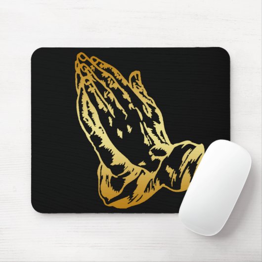 GOLDbetende HÄNDE Mousepad (Mit Mouse)