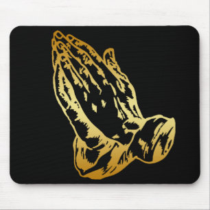 GOLDbetende HÄNDE Mousepad