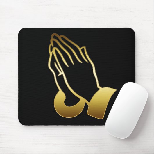 GOLDbetende HÄNDE Mousepad (Mit Mouse)