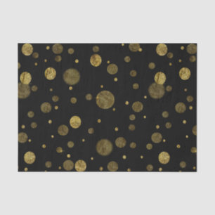 Goldbezaubernde Bokeh Confetti-Punkte Seidenpapier