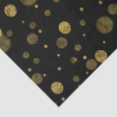 Goldbezaubernde Bokeh Confetti-Punkte Seidenpapier (Ausschnitt)