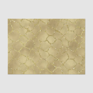 Goldbezaubernder Giraffen-Druck Seidenpapier