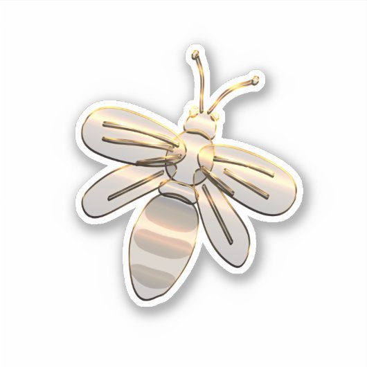 Goldbiene Aufkleber (Vorderseite)