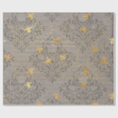 Goldbiene und -rolle geschenkpapier (Flach)