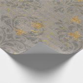 Goldbiene und -rolle geschenkpapier (Ecke)