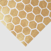 Goldbienen-Würfelmuster, Gold, Bienenwürfel, Seidenpapier (Ausschnitt)