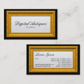 Goldbilderrahmen Visitenkarte (Vorne/Hinten)
