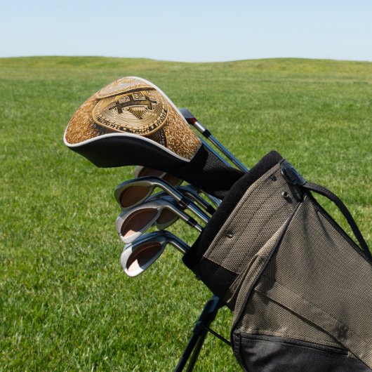 Goldbitcoin Golf Headcover (In SItu)