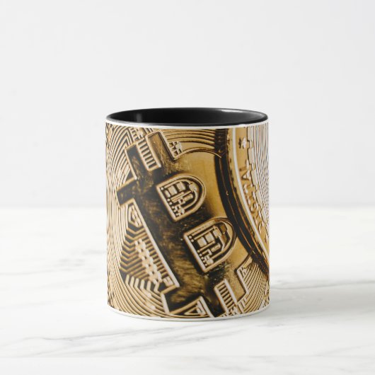 Goldbitcoin tasse (Zentrum)
