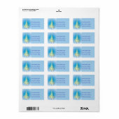 Goldblase Weihnachtsbaum-Adressetikett Adressaufkleber (Vorne)