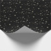 Goldblasen auf schwarz geschenkpapier (Ecke)