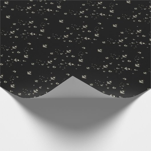 Goldblasen auf schwarz geschenkpapier (Ecke)