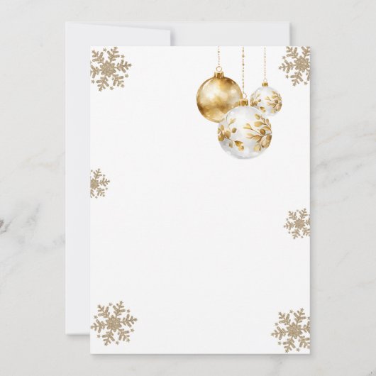 Goldblasen & Brauereien Weihnachtsbäckerdusche Einladung (Rückseite)