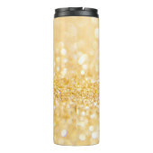 Goldblasen und Sand Thermosbecher (Rückseite)