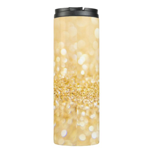 Goldblasen und Sand Thermosbecher (Rückseite)