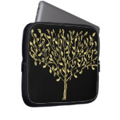 Goldblatt-Baum-Laptop-Hülse Laptopschutzhülle (Vorne Rechts)