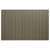 Goldblätter mit schwarzem Hintergrund Stoff (Fat Quarter (45,7 x 55,9 cm))