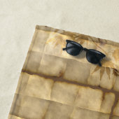 Goldblätterpapier aus Ahornblättern im orientalisc Strandtuch (Beispiel)