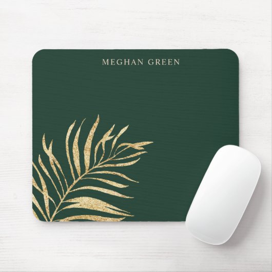 Goldblattminimalistin Jägergrün Mousepad (Mit Mouse)