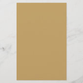 Goldblättriges Wappen Monogram Wedding Menu (Rückseite)