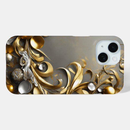 Goldblattthemen Case-Mate iPhone Hülle (Rückseite (Horizontal))