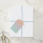Goldblaue Korallenmarke Geschenkanhänger (Mit Garn)