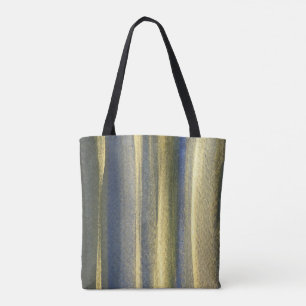 Goldblaue Linien - kundenspezifischer Mehrdruck-To Tasche