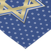 Goldblauer Davidsstern In der Breite weiße Großer Tischläufer (Ecke)