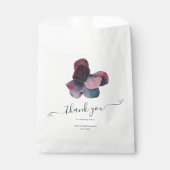 Goldblauer Lavender Lila Hydrangeas Hochzeit Geschenktütchen (Vorderseite)