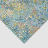 Goldblaues abstraktes seidenpapier (Ausschnitt)