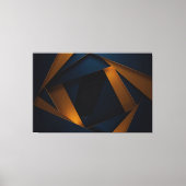 Goldblaues Labyrinth Leinwanddruck (Vorderseite)