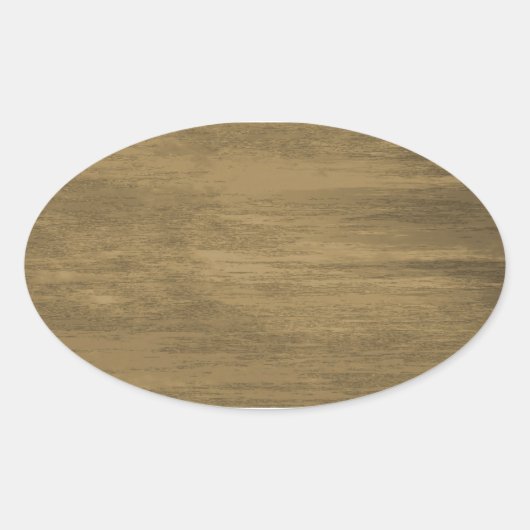 Goldblech aus niettiertem Grungelgold Ovaler Aufkleber (Vorderseite)