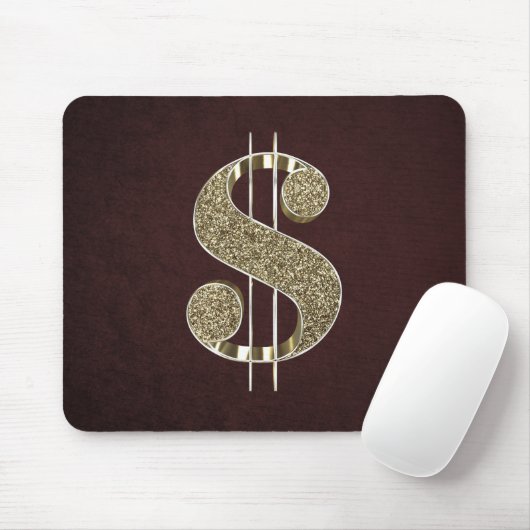 GoldBling 3D Dollar-Zeichen Mousepad (Mit Mouse)