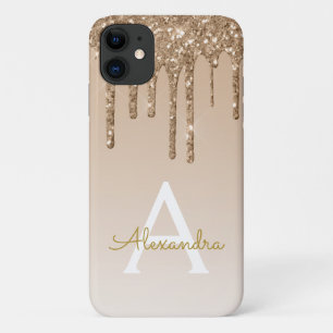 Goldbling-Luxus-Glitzer Monogramm Case-Mate iPhone Hülle