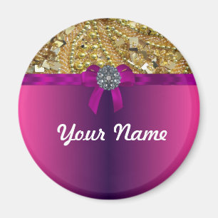 Goldbling u. -MAGENTA Magnet