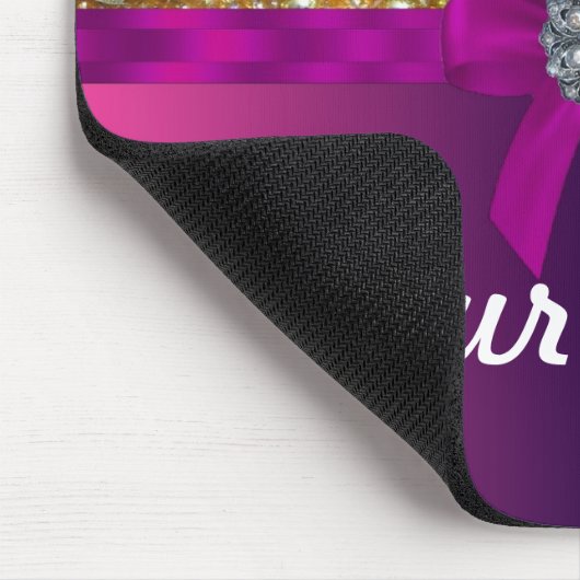 Goldbling u. -MAGENTA Mousepad (Ecke)