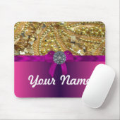 Goldbling u. -MAGENTA Mousepad (Mit Mouse)