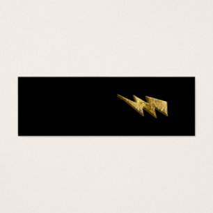 Goldblitz-Bolzen-Visitenkarte