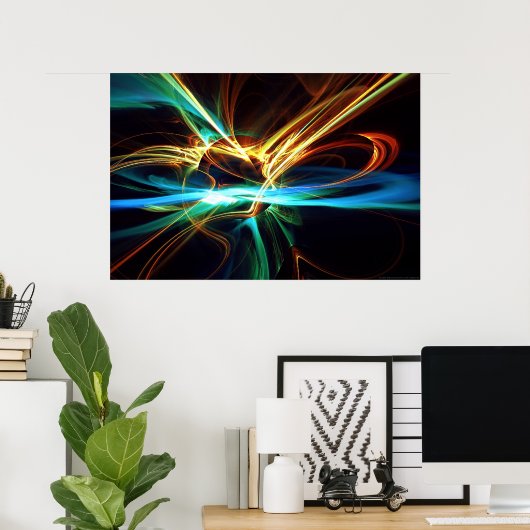 GoldBlu Poster (Heimbüro)